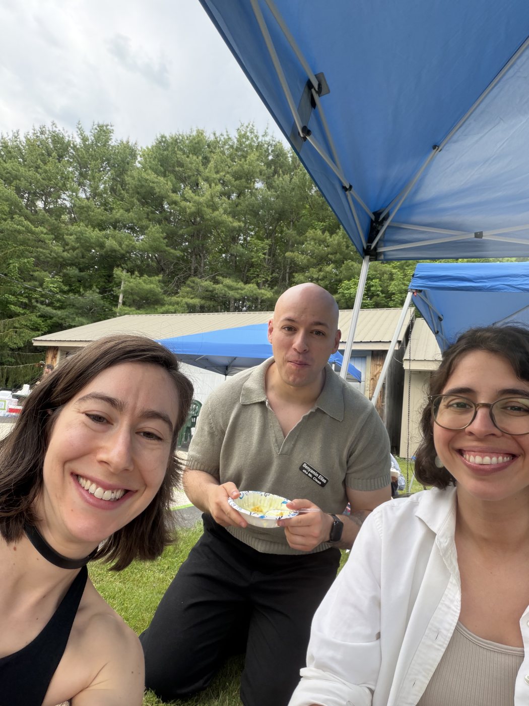 Becca with friends outdoors